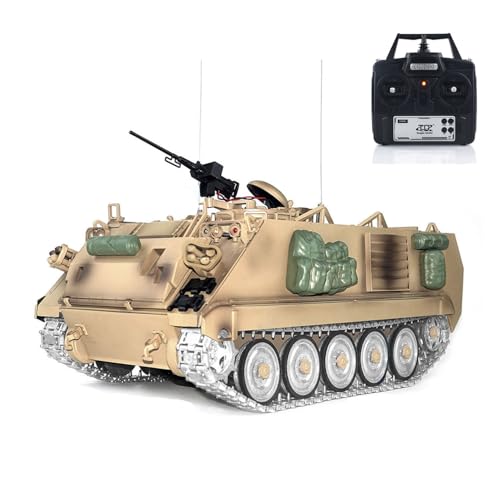 TOUCAN RC HOBBY 1/16 RC Panzer M2412-C M113A2 APC Infrarot-Turm, 360 Grad drehbar, Fernbedienung, elektrisches Militärfahrzeug, Metallräder TOUCAN RC HOBBY 1/16 RC Panzer M2412-C M113A2 APC Infrarot-Turm, 360 Grad drehbar, Fernbedienung, elektrisches Militärfahrzeug, Metallräder von TOUCAN RC HOBBY