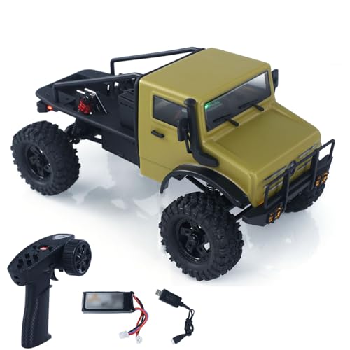 TOUCAN RC HOBBY 1/18 2.4G Ferngesteuertes Rock Crawler Auto CR18PV3 Thunter 4*4 Kletterauto Flysky Funksystem RTR Brushless Motor ESC LED von TOUCAN RC HOBBY