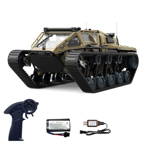 TOUCAN RC HOBBY 1/18 RC Drifting Ketten-Geländewagen C8812 2,4 GHz Fernbedienung Simulation Modellauto LED-Leuchten 360-Grad-Drehung RTR Outdoor von TOUCAN RC HOBBY