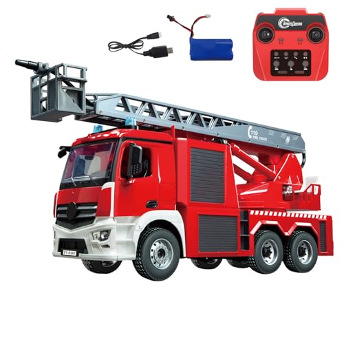 TOUCAN RC HOBBY 1/20 Elektrische Fernbedienung Snozzle Leiter Feuerwehrauto BZ Kunststoff RC Modellfahrzeug Metallleiter 6 Motoren von TOUCAN RC HOBBY