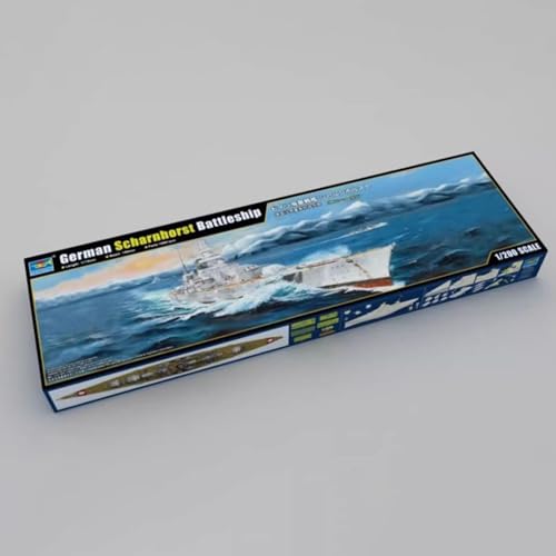 TOUCAN RC HOBBY 1/200 03715 Deutsches Scharnhorst Schlachtschiff Statisches Modellbausatz Kriegsschiff von TOUCAN RC HOBBY