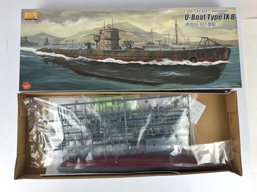 TOUCAN RC HOBBY 1/200 MiniHobby 80914 Deutsches U-Boot Typ IX B U-Boot Modellbausatz mit Motor DIY von TOUCAN RC HOBBY
