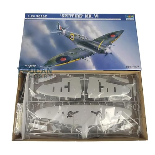 TOUCAN RC HOBBY 1/24 02413 British Spitfire MK VI Flugzeugmodell Kampfflugzeug Kit von TOUCAN RC HOBBY