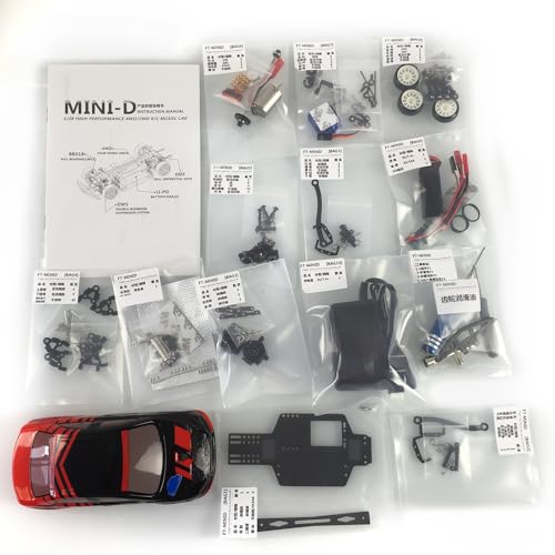 TOUCAN RC HOBBY 1/28 EVO Body Shell 4 * 4 AWD Chassis MINID Drift Racing RC Car Model KIT von TOUCAN RC HOBBY