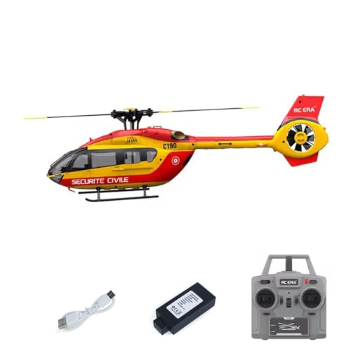 TOUCAN RC HOBBY 1/30 RC ERA 6CH Funkgesteuerter Hubschrauber C190 Dual Brushless-Motoren RTF Modellflugzeug H145 Querruderloser Kanal-Heckrotor für Hobby TOUCAN RC HOBBY 1/30 RC ERA 6CH Funkgesteuerter Hubschrauber C190 Dual Brushless-Motoren RTF Modellflugzeug H145 Querruderloser Kanal-Heckrotor für Hobby von TOUCAN RC HOBBY