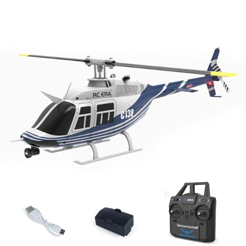 TOUCAN RC HOBBY 1/33 C138 RC-Simulationshubschraubermodell Bell206 6CH Funkgesteuertes Stuntflugzeug 6-Achsen-Gyroscop-Batterie Erwachsene Geschenke Spielzeug für Hobby TOUCAN RC HOBBY 1/33 C138 RC-Simulationshubschraubermodell Bell206 6CH Funkgesteuertes Stuntflugzeug 6-Achsen-Gyroscop-Batterie Erwachsene Geschenke Spielzeug für Hobby von TOUCAN RC HOBBY