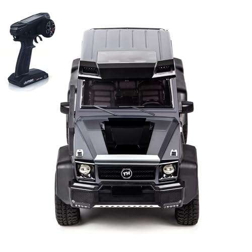 TOUCAN RC HOBBY 1/8 Ferngesteuertes Geländefahrzeug KM6 6X6 RC Rock Crawler Auto Unabhängige Achsschlösser Gebürstetes Motorlicht Modell für Erwachsene von TOUCAN RC HOBBY