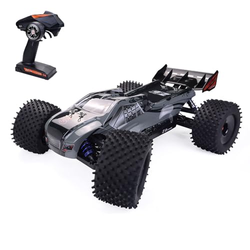 TOUCAN RC HOBBY 1/8 Racing Elektro RC Racing Truck 4WD 80KM/H Fernbedienung High Speed Truggy 9021 V3 Metallchassis Stahl Untersetzungsgetriebe von TOUCAN RC HOBBY