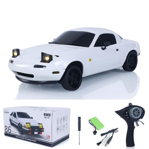 TOUCAN RC HOBBY 1:18 Funksteuerung Drift Auto Modell auf Straßenfahrzeugen Linear Speed LED Flip Light Batterie Motor USB Charge MX5 für von TOUCAN RC HOBBY