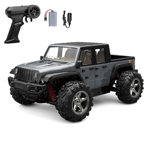 TOUCAN RC HOBBY 1:20 Funkgesteuerter Hochgeschwindigkeits-Pickup-Truck C8819 2,4 GHz RC-Auto mit Allradantrieb, Hubrad, LED-Leuchten, Motor, ESC, Servo, RTR, Outdoor TOUCAN RC HOBBY 1:20 Funkgesteuerter Hochgeschwindigkeits-Pickup-Truck C8819 2,4 GHz RC-Auto mit Allradantrieb, Hubrad, LED-Leuchten, Motor, ESC, Servo, RTR, Outdoor von TOUCAN RC HOBBY