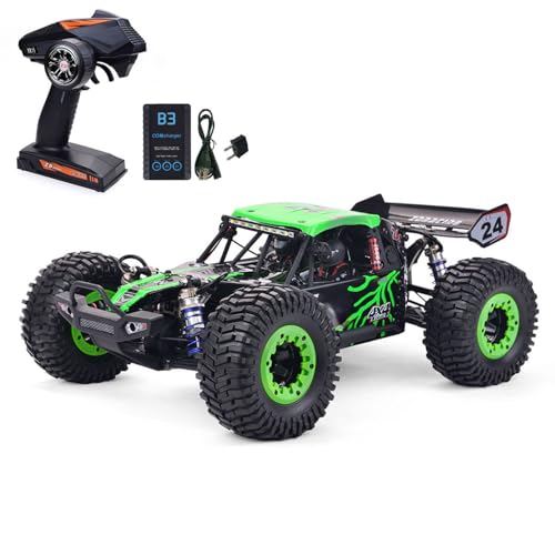 TOUCAN RC HOBBY 11,4 Zoll Radstand Racing 1/10 DBX 102 Fernbedienung Offroad-Auto Heckflügelversion PVC-Schale RC Desert Buggy LED-Licht von TOUCAN RC HOBBY