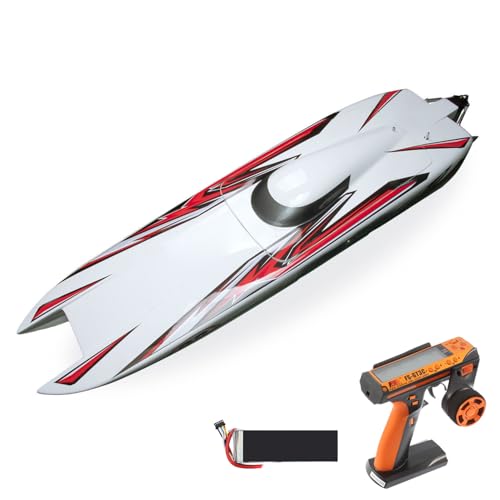 TOUCAN RC HOBBY 135KM/H RC Hochgeschwindigkeits-Rennboote E33 Kevlar Wasserfahrzeug Modell Speedboat Kühlsystem RTRDual bürstenloser Motor für Erwachsene von TOUCAN RC HOBBY