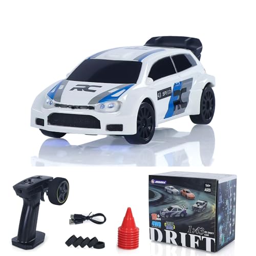 TOUCAN RC HOBBY 2.4G 1:43 Hochgeschwindigkeits Fernbedienung Rennwagen Polo RC Drift Fahrzeug 4WD RTR Mini Modell Spielzeug Radio Batterie für Kinder Geschenke von TOUCAN RC HOBBY