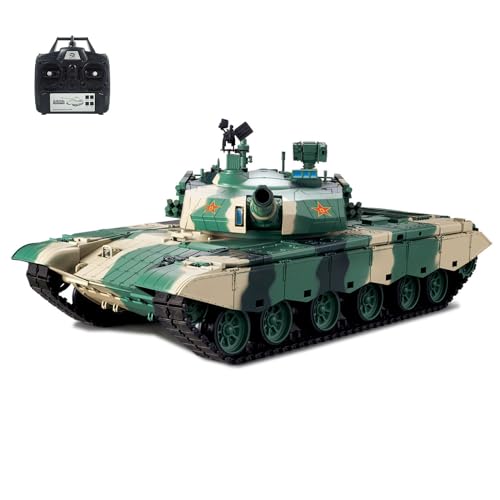 TOUCAN RC HOBBY 2.4G Henglong 1/16 Scale 7.0 Plastic Chinese 99A RTR RC Tank 3899A 360° Turret von TOUCAN RC HOBBY