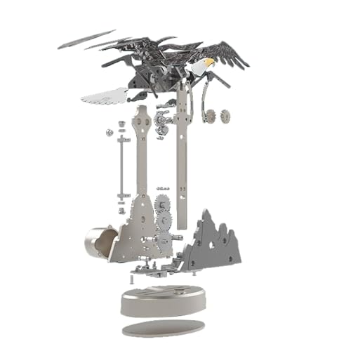 TOUCAN RC HOBBY 200+ Stück 5 V Mechanische Adlersimulation Elektrische Modelldekoration DM337 Metall Tier Dynamische Ornamente Batterie Unmontiertes KIT für Hobby von TOUCAN RC HOBBY