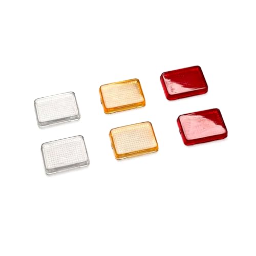 TOUCAN RC HOBBY 3 Paar Kunststoff Rücklicht Abdeckung Rückleuchten Schale für DIY1:14 RC Traktor LKW Modell King Speaker Sattel auflieger Dumper RC Teile von TOUCAN RC HOBBY