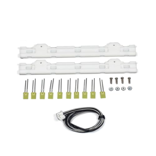 TOUCAN RC HOBBY 3V LED Kunststoff Seiten Rock Licht Leiste 5 Perlen für 1:14 DIYRC Traktor LKW Modell FH16 R620 Anhänger Engineering Fahrzeug Auto RC Teile von TOUCAN RC HOBBY