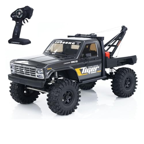 TOUCAN RC HOBBY 4WD 1/8 RC Rettungsschlepper Emo X3 2-Gang 4x4 Ferngesteuertes Raupenautomodell Bürstenmotor ESC Differentialsperre Für besondere Geschenke von TOUCAN RC HOBBY