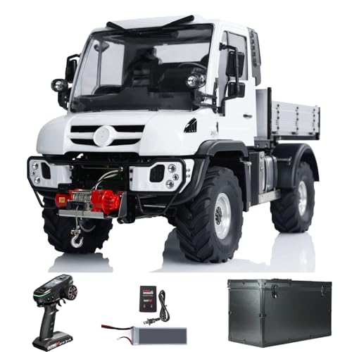 TOUCAN RC HOBBY 4WD 1:10 RC Geländewagen RTR Uni U423 4X4 Funkgesteuertes Crawler Automodell Aluminiumbox Batterie Licht Sound Differenzialsperre Outdoor von TOUCAN RC HOBBY