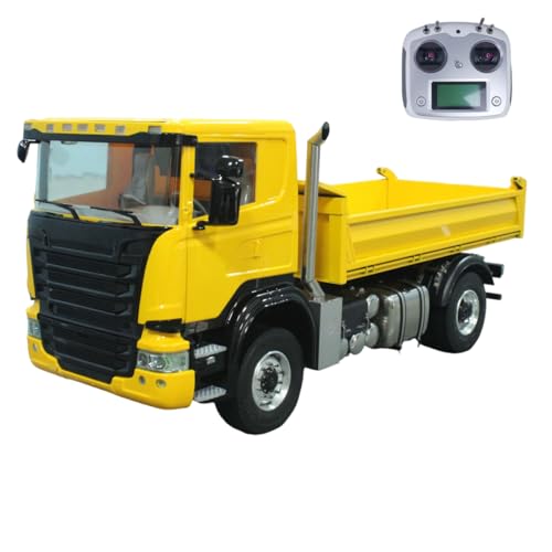TOUCAN RC HOBBY 4x4 RC Hydraulischer Kipper Auto 1/14 Metall Fernbedienung Kipper Lichtsound von TOUCAN RC HOBBY