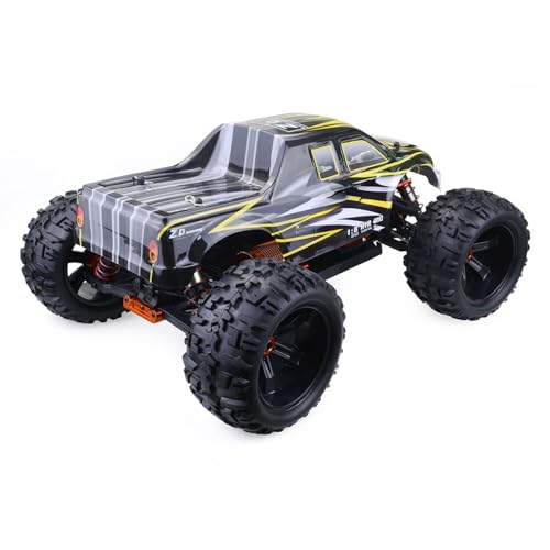 TOUCAN RC HOBBY 90KM/H Racing 1/8 Funkgesteuerter Monster Truck 9116 V3 Hochgeschwindigkeits-Allradantrieb RC-Geländewagen RTR Metallgetriebe Legierungs-Chassis von TOUCAN RC HOBBY