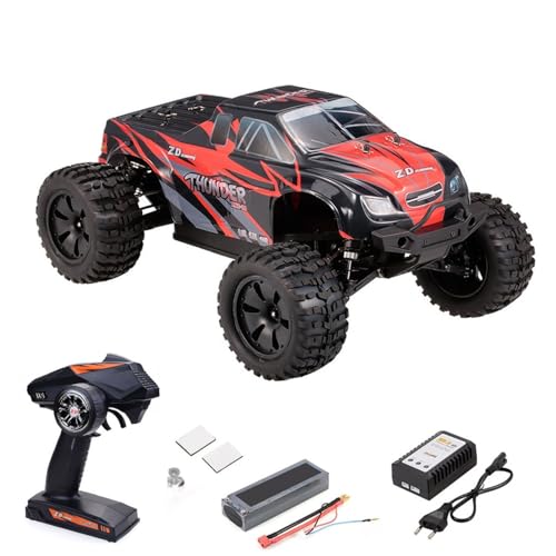 TOUCAN RC HOBBY 9106-S Racing 1/10 4WD Ferngesteuerter Monstertruck Elektrisches RC-Geländefahrzeug Wheelie-Bar-Version Kein Lichtsystem 10427-S2 von TOUCAN RC HOBBY