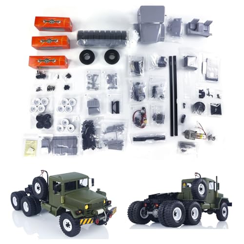 TOUCAN RC HOBBY CROSSRC Militär-LKW 1/12 Geländewagen HC10 KIT DIY-Modell Ferngesteuerter Sattelzugmaschine 6WD 2-Gang-Getriebe Bürstenmotor Licht von TOUCAN RC HOBBY