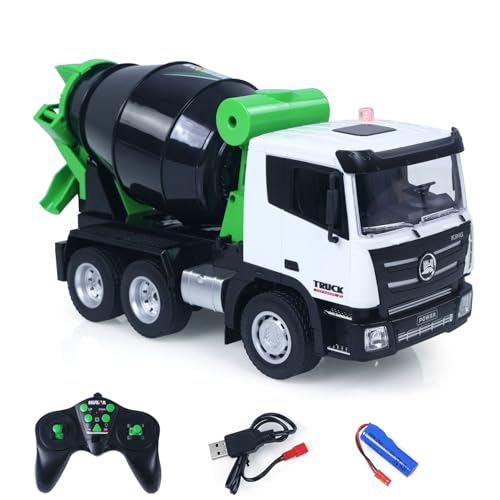 TOUCAN RC HOBBY HUINA 1/18 1557 2.4G 9CH RC Betonmischer LKW Modell Traktor Geschenk von TOUCAN RC HOBBY