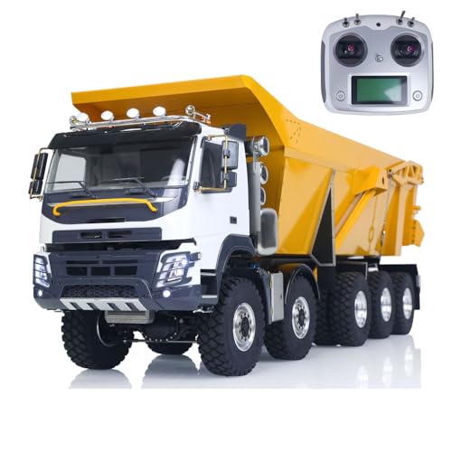 TOUCAN RC HOBBY JDM 219 1/14 Funkgesteuerter hydraulischer Muldenkipper aus Metall 10X10 10X6 RC-Kipper 3-Gang-Achsen Verteilergetriebe Differentialsperren für Hobby von TOUCAN RC HOBBY