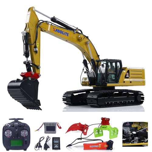 TOUCAN RC HOBBY Kabolite K961 100S PRO 1/18 RC Hydraulikbagger RTR Ferngesteuerter Bagger Flysky ST8 Radio 2S Akku Elektrischer Klauenhammer Hobbymodell von TOUCAN RC HOBBY