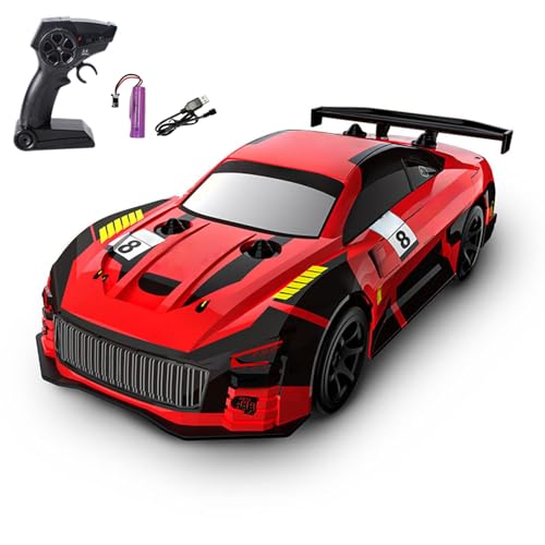 TOUCAN RC HOBBY Kunststoff 1/18 RC Drift Car Q165 360 Drifting 4WD Drahtlose Fernbedienung Elektrisches Rennfahrzeug RTR Lichter Sender Batterie Outdoor von TOUCAN RC HOBBY