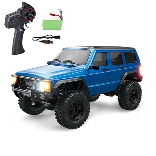 TOUCAN RC HOBBY Kunststoff 1:18 4 X4 RC Rock Crawler Fernbedienung Off Road Fahrzeug 3 Gang gebürstet Metall Fahrgestell Schiene Mehr-Gelände Modell Auto Hobby Modell von TOUCAN RC HOBBY