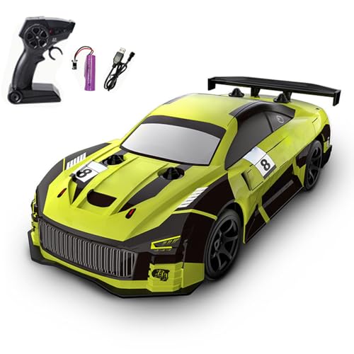 TOUCAN RC HOBBY Kunststoff 1:18 RC Drifter Q165 Fernbedienung Allradantrieb Drift Car Rennfahrzeug Doppelbereifung RTR Lichter Sender Batterie Outdoor von TOUCAN RC HOBBY