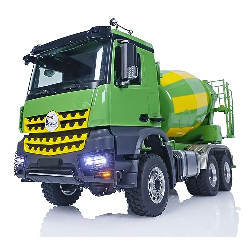 TOUCAN RC HOBBY LESU 1/14 Maßstab 6x6 RC Mischerwagen, bemalt, montiert, Funkfernsteuerung, Rührlastwagen von TOUCAN RC HOBBY