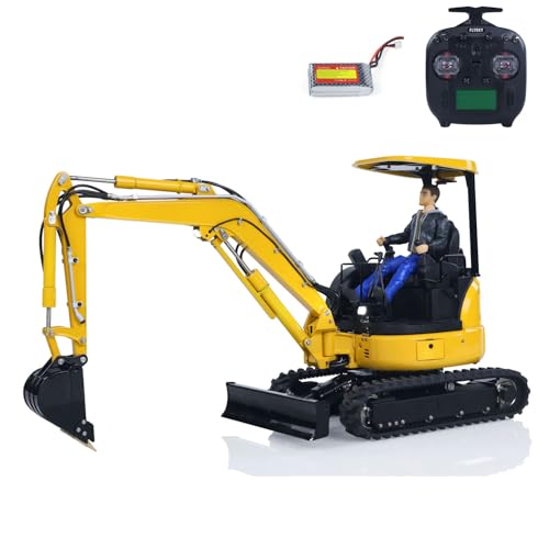 TOUCAN RC HOBBY LESU 1/14 Mini RC Hydraulische Bagger PC30 Metall 6CH Ventil Bagger RTR ST8 Radio Out Door Hobby Modell von TOUCAN RC HOBBY