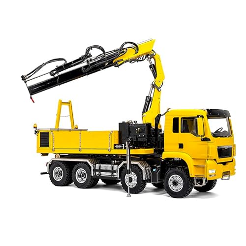 TOUCAN RC HOBBY LESU 1/14 RC Hydraulischer Roll-on-Off-Muldenkipper-Kran Unmontiert Kunststoff TGS Kabine Metall 8x8 Chassis Elektrische Kipperachsen Verriegelung Für Hobby von TOUCAN RC HOBBY