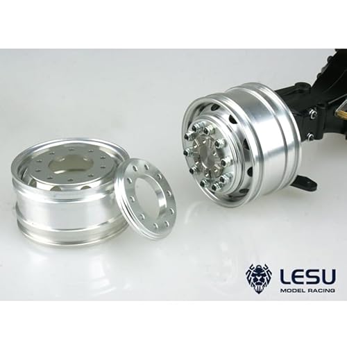 TOUCAN RC HOBBY LESU 1/14 Scale Metal Front Wheel Hub for Flange Axle Model RC Truck Dumper Tractor von TOUCAN RC HOBBY