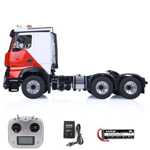 TOUCAN RC HOBBY LESU 6x6 RTR 1/14 RC 3363 Traktor, Verriegelndes Differenzial, Achsenfahrgestell für Maßstab Elektro-LKW-Modellauto von TOUCAN RC HOBBY