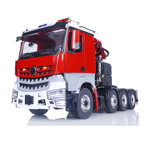 TOUCAN RC HOBBY LESU 8x8 1/14 Maßstab RC Traktor, Fernbedienung, Hydraulikkran, Autos, Metallfahrgestell von TOUCAN RC HOBBY