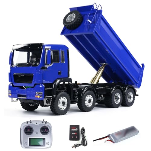 TOUCAN RC HOBBY LESU 8x8 RC Hydraulischer Kipper 1/14 Funksteuerung Kippfahrzeug Bemaltes Modell von TOUCAN RC HOBBY