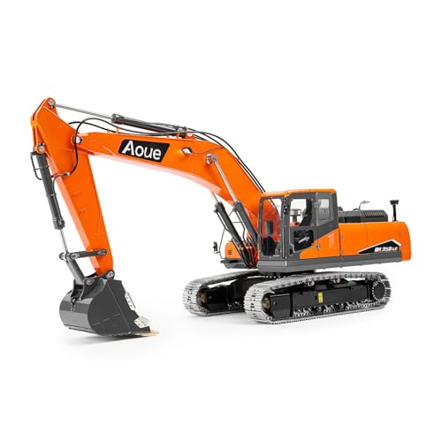 TOUCAN RC HOBBY LESU 90% Metall 1/14 RC Hydraulikbagger Aoue DX350LC Ferngesteuerter Bagger Fertiges Erwachsenenmodell 3CH-Ventil Überdruckventil 4MPA-Pumpe von TOUCAN RC HOBBY