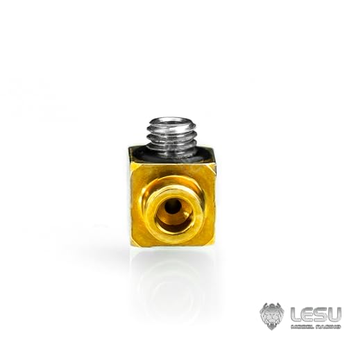 TOUCAN RC HOBBY LESU Messing Schweißdüse für das RC 1/14 Maßstab Hydraulic Auto Modell, 2mm×1mm Ölschlauch, Teile von TOUCAN RC HOBBY