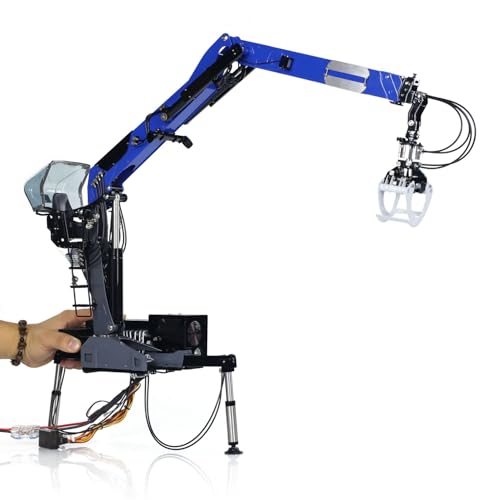 TOUCAN RC HOBBY LESU Metall Hydraulischer Holzkran für 1/14 RC Traktor Truck DIY LKW Tamiya Auto für Erwachsene von TOUCAN RC HOBBY