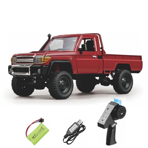 TOUCAN RC HOBBY MN-82 1/12 Ferngesteuertes Geländefahrzeug RC-Modell Crawler 4x4 Elektroauto 1,6 Zoll Bodenfreiheit Zu öffnende Heckklappe für besondere Geschenke von TOUCAN RC HOBBY