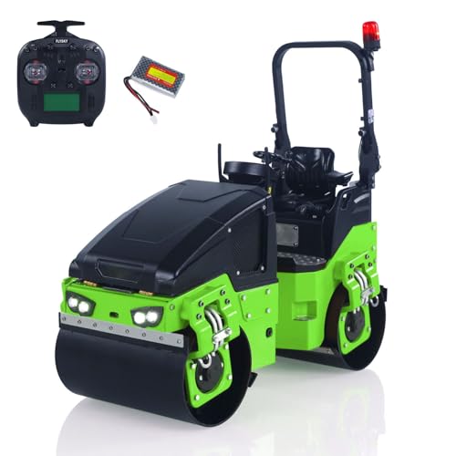 TOUCAN RC HOBBY Metall 1/14 Ferngesteuerte Straßenwalze BW120AD Mini RC Bauauto Flysky ST8 Funk-Lichtsystem Outdoor RTR Modellfahrzeug für Hobby von TOUCAN RC HOBBY