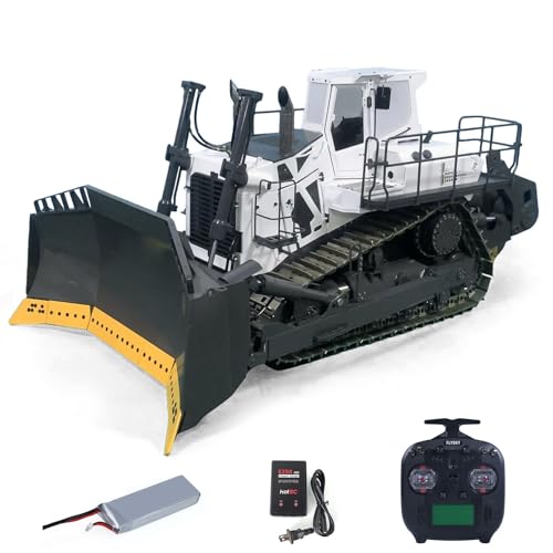 TOUCAN RC HOBBY Metall 1:14 Fernbedienung Hydraulische Bulldozer VAY776 RC Dozer Baufahrzeug 5CH Ventil Flysky Radio Batterie Licht Sound Hobby Modell TOUCAN RC HOBBY Metall 1:14 Fernbedienung Hydraulische Bulldozer VAY776 RC Dozer Baufahrzeug 5CH Ventil Flysky Radio Batterie Licht Sound Hobby Modell von TOUCAN RC HOBBY