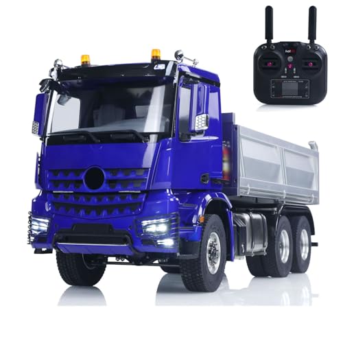 TOUCAN RC HOBBY Metall 6x6 Achsen Getriebe Federung Schaufel 1/14 RC Hydraulischer Muldenkipper 3348 Funkgesteuerter Kipper Differential Licht Sound Hobby Modell von TOUCAN RC HOBBY