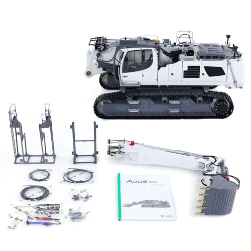 TOUCAN RC HOBBY Metall LESU 1/14 RC Vollhydraulischer Bagger LR960 KIT DIY Ausgrabungsarm Modellauto von TOUCAN RC HOBBY
