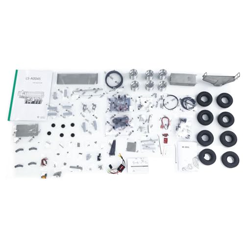 TOUCAN RC HOBBY Metall LESU 3Achsen 1/14 Hydraulischer Kipper Anhänger für RC Traktor Truck DIY Tamiya von TOUCAN RC HOBBY