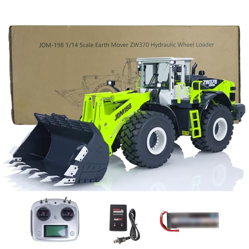 TOUCAN RC HOBBY Metallhydraulischer RC-Lader 1/14 ZW370 JDM 198 Modell (JDM-198-RTR-GNBKW) von TOUCAN RC HOBBY
